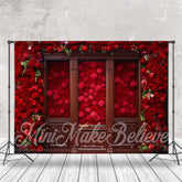 Aperturee - Piled High Floral Wooden Door Frame Floral Backdrop